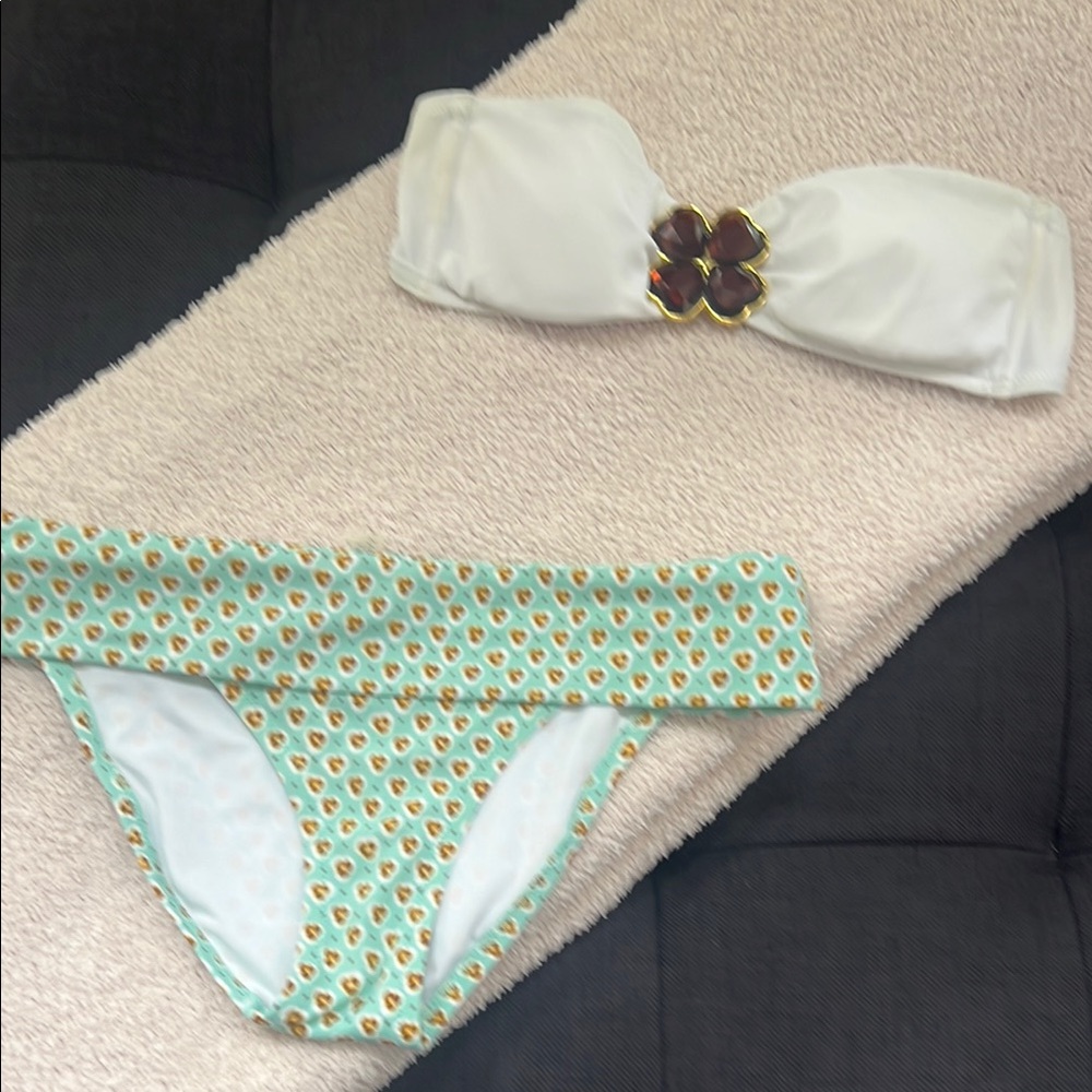 Victoria's Secret White and Mint Bikini